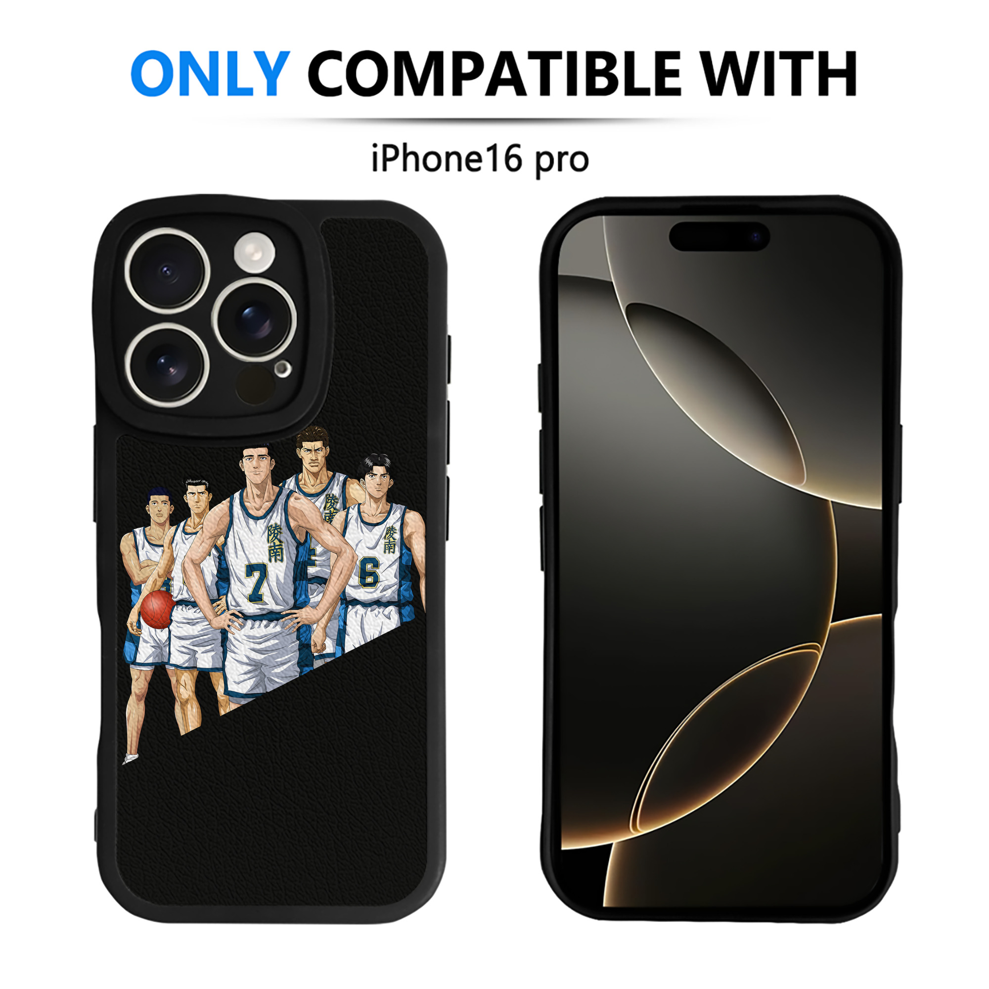 （画像用） SLAM DUNK／スラムダンク 【iPhone 16シリーズ対応】シリコンスマホケース（レザー調） 材質：シリコン